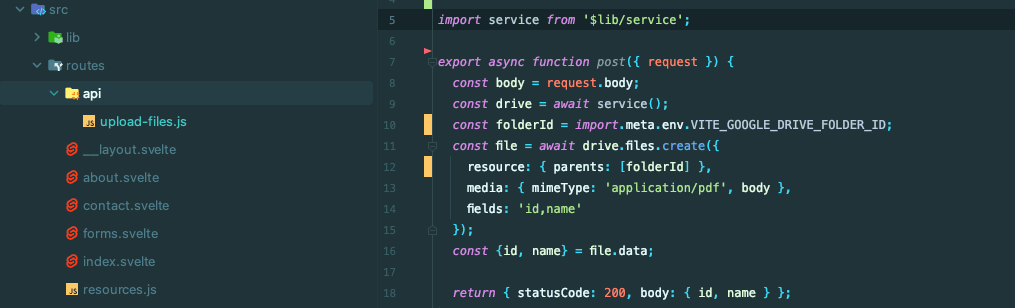 Uploading Files to Google Drive with SvelteKit